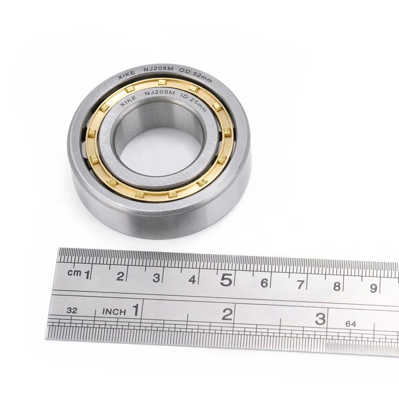 Xike 1 Pcs NJ205M Cylindrical Roller Bearings 25x52x15mm, Fits DIY/Motor/Turbines/Compressors/Reducer/Gearbox, Industrial/Agricultural/Engineering/Garden Machinery. - Image 5